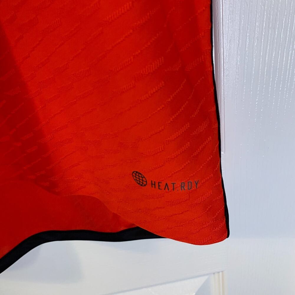 Adidas Belgium 2022 National Team Jersey Size L Red Devils Flames Slim HD9413 - Picture 8 of 12